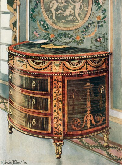 Inlaid Satinwood Commode--Ormolu Mounts by Edwin John Foley